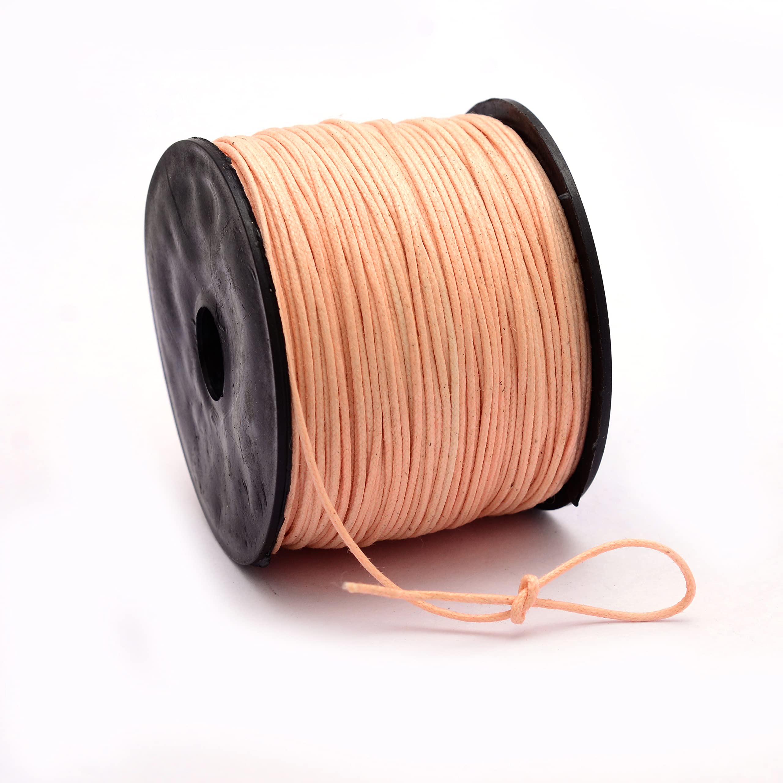 Peech Jewellery Making Dori Cotton Cord 0.5mm (Length 100 Meter) Waxed Cotton Cord Jewellery Craft Material Cotton Waxed Cord for Necklaces, Bracelets, Anklets