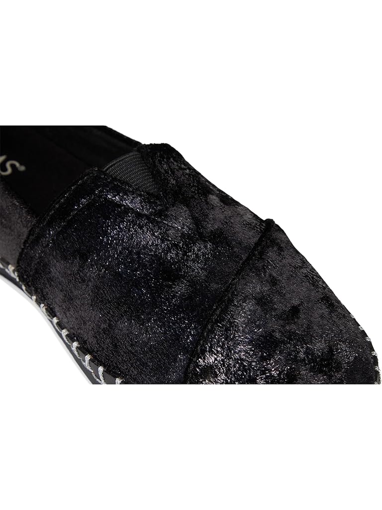 Black TOMS Alpargata Leather Wrap
