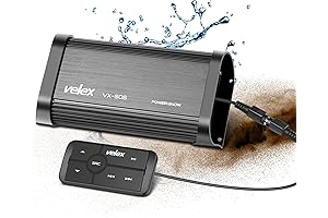 Marine Bluetooth Amplifier Waterproof Class D Amp 4 Channel with Controller