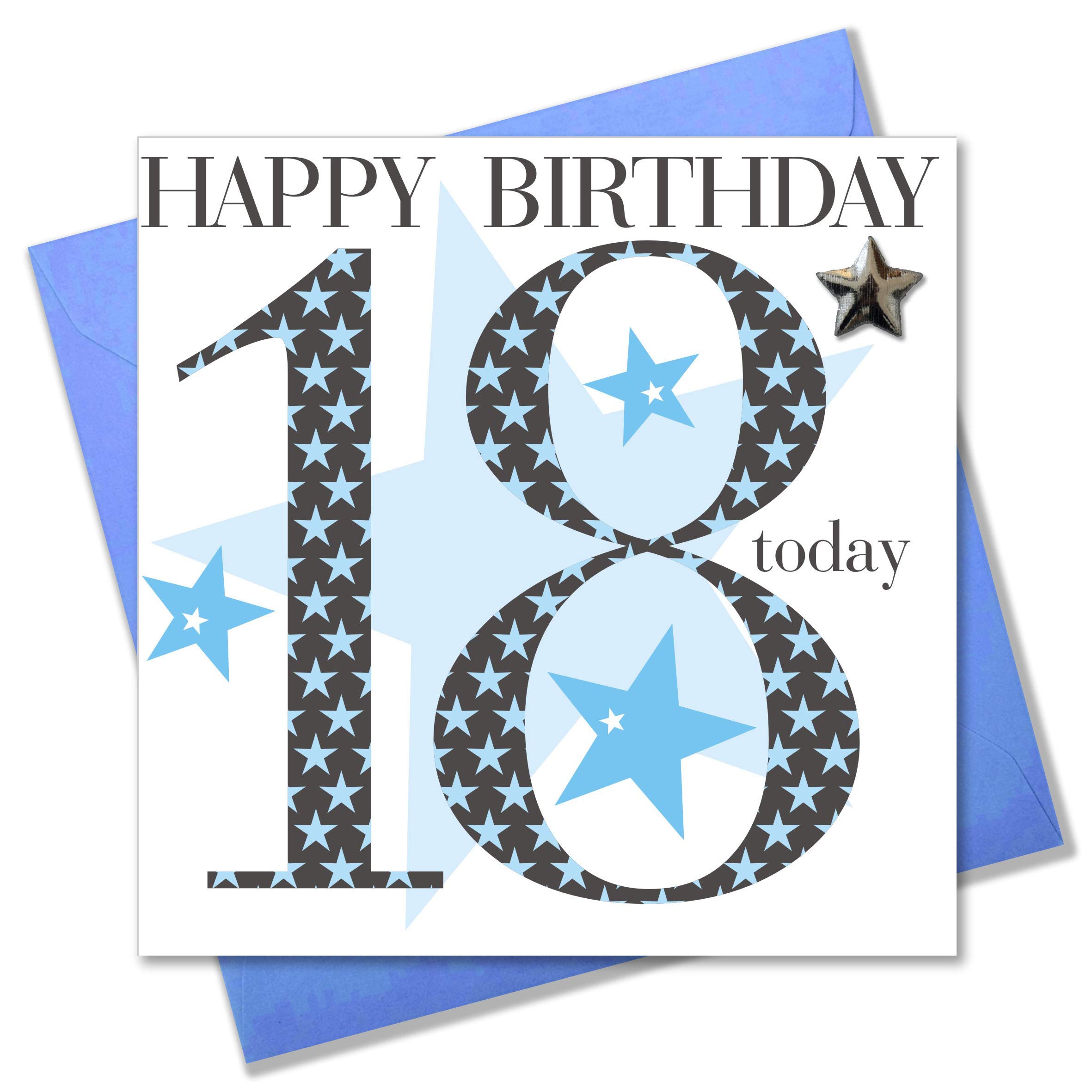Claire Giles Ages Age 18 Boy Birthday Card, AGE18B