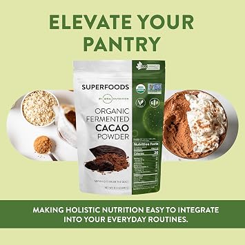 MRM Nutrition Organic Fermented Cacao Powder with Flavonoids - 43 Servings