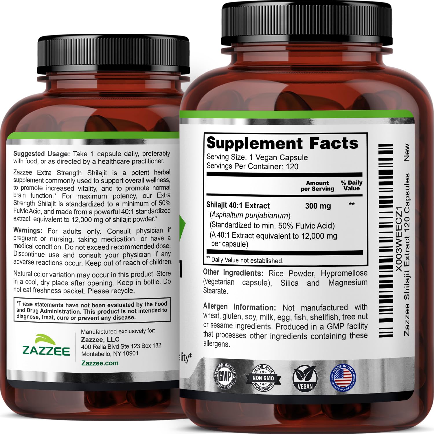 Zazzee 100% Pure Himalayan Shilajit 40:1 Extract, 50% Fulvic Acid — Amazon image 8
