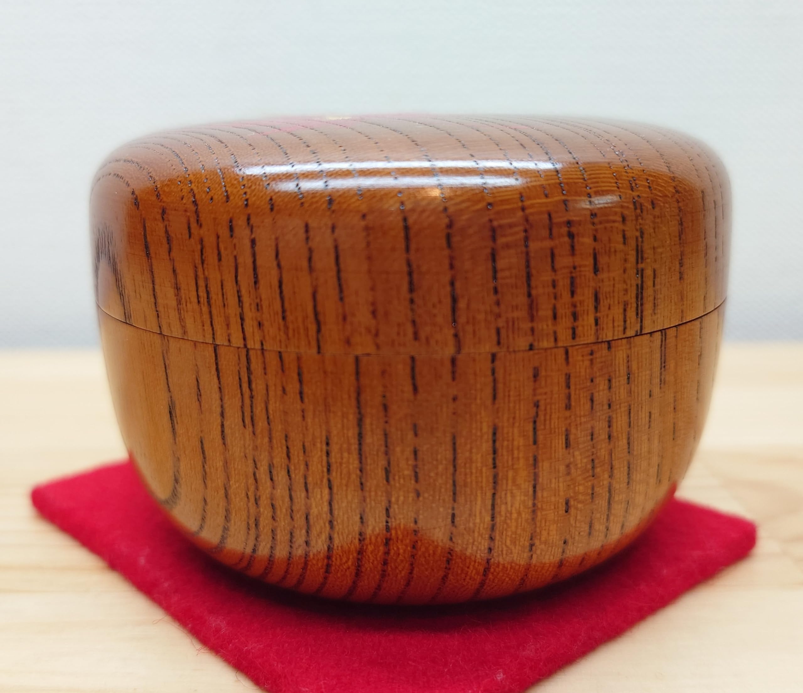 Amazon｜【逢絢亭】茶道具 棗 平棗 欅（けやき）材 摺漆（すりうるし