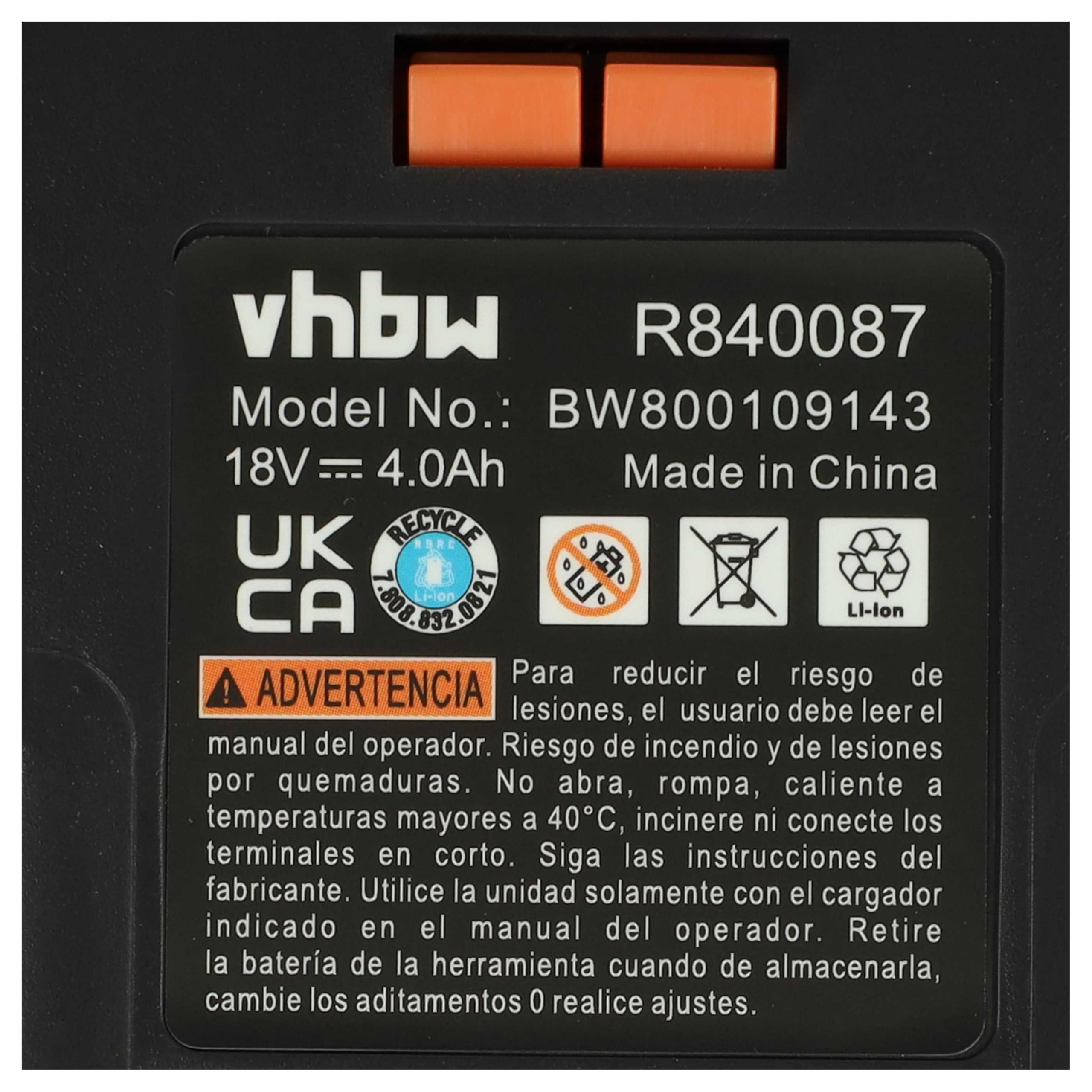 vhbw 2X batería reemplaza Würth 0700956530 para Herramienta (4000 mAh, Li-Ion, 18 V)
