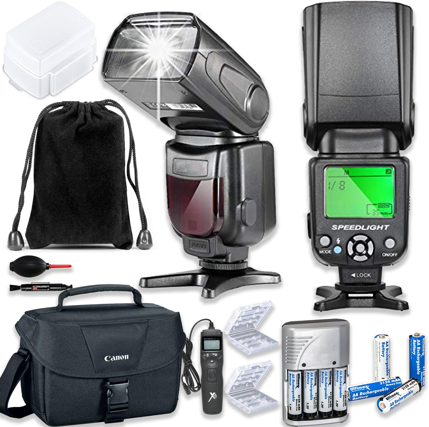 TTL Speed Light Flash for Canon DSLR Cameras Including EOS