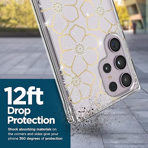 Miniatura 3 de Case-Mate Funda para Samsung Galaxy S23 Ultra de 6.8 pulgadas protección contra caídas de 12 pies carga inalámbrica Funda de teléfono con gemas