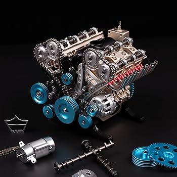 Amazon.com: TECHING v8 Engine Model kit That Works Metal