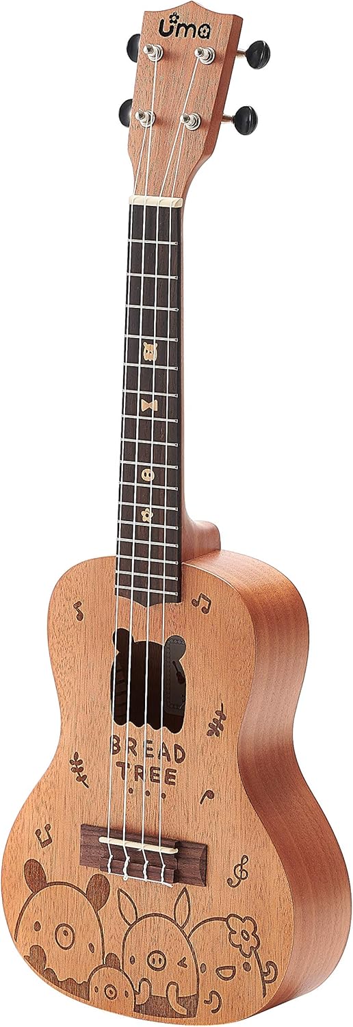 Uma Classic Series Bread Tree Mahogany Ukulele With 20mm Deluxe Bag (Concert 23'')