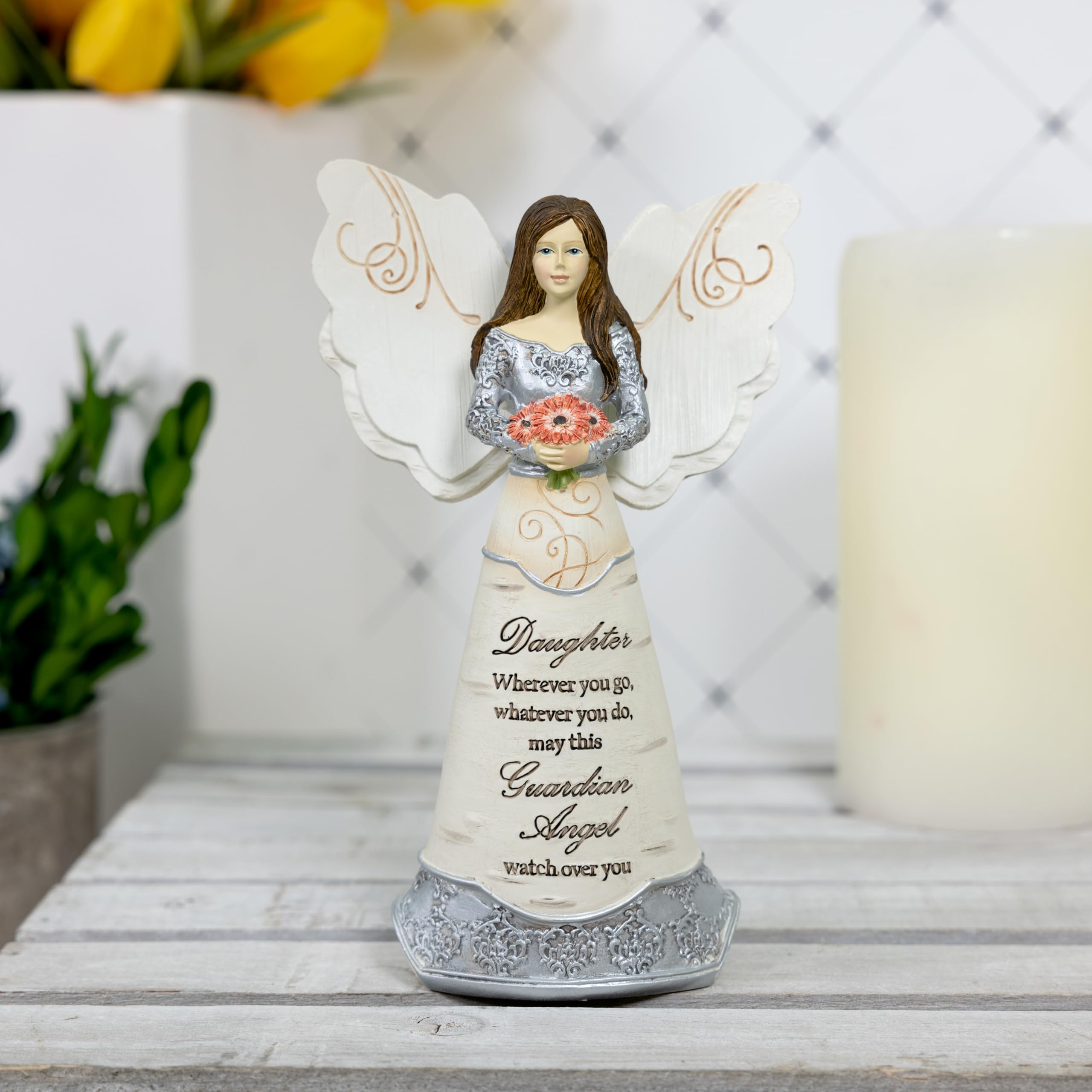 Petit ange en résine blanche pour collection
