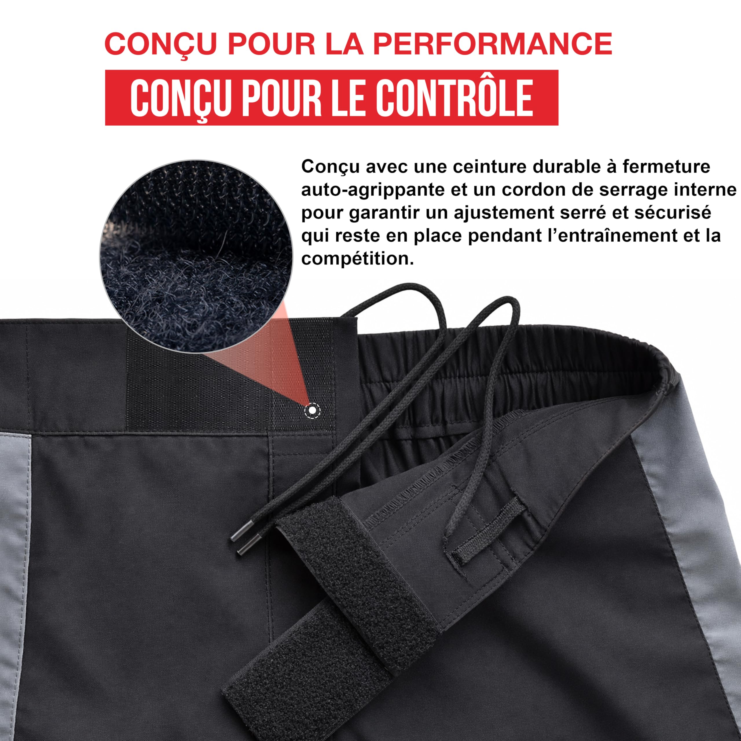 AQF Boxer Calecon Homme, Short MMA, Short Boxe, Grapling Calecons, Short Muay Thai 4-Way en Stretch avec Évacuation De L'humidité pour Boxing, Combat, UFC, Cage Fighting, Short D'entraînement