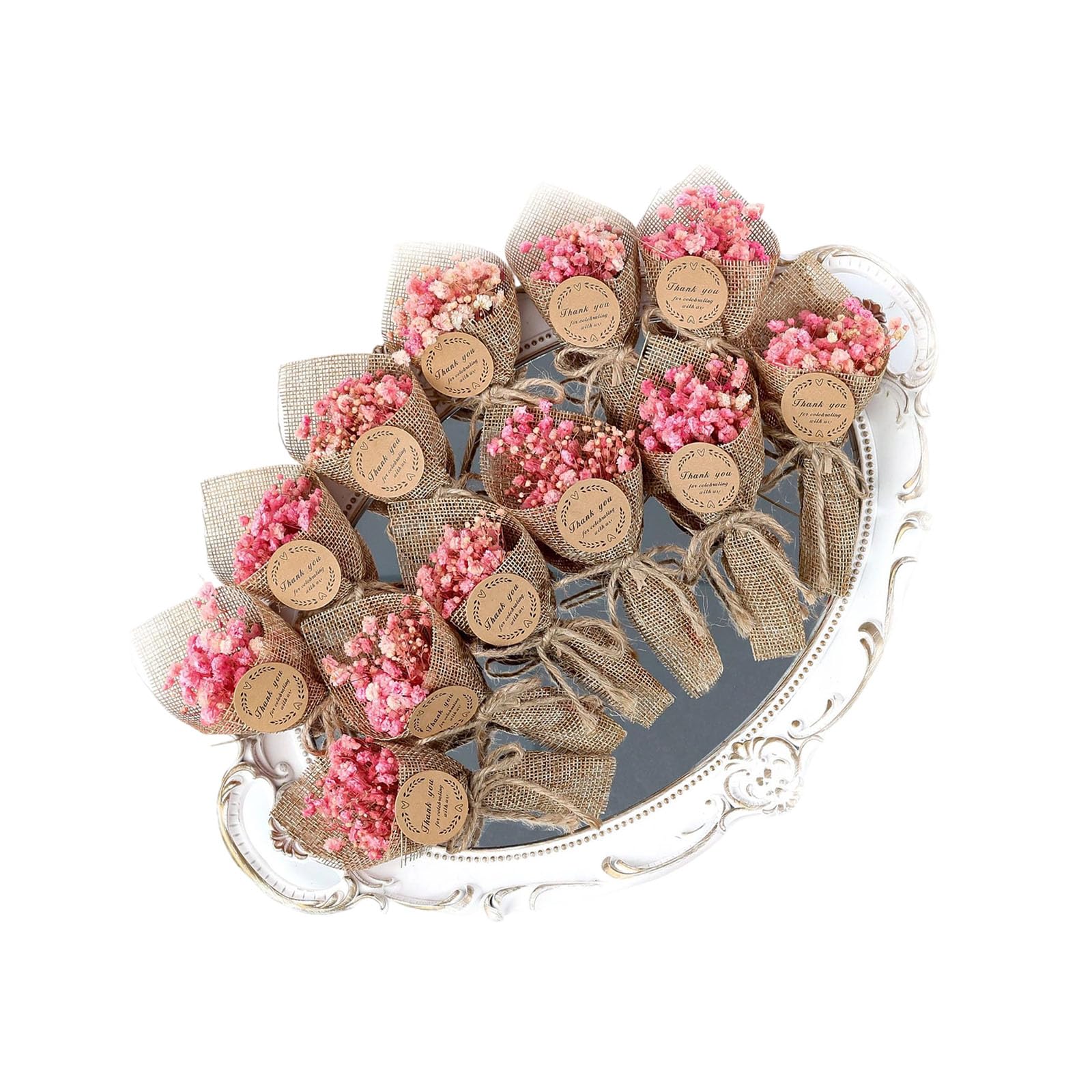 Mekalero Sturdy Dried Flower Arrangement Pack 10 Bouquets Excellent for Gift Presenting Sustainable Home Decor
