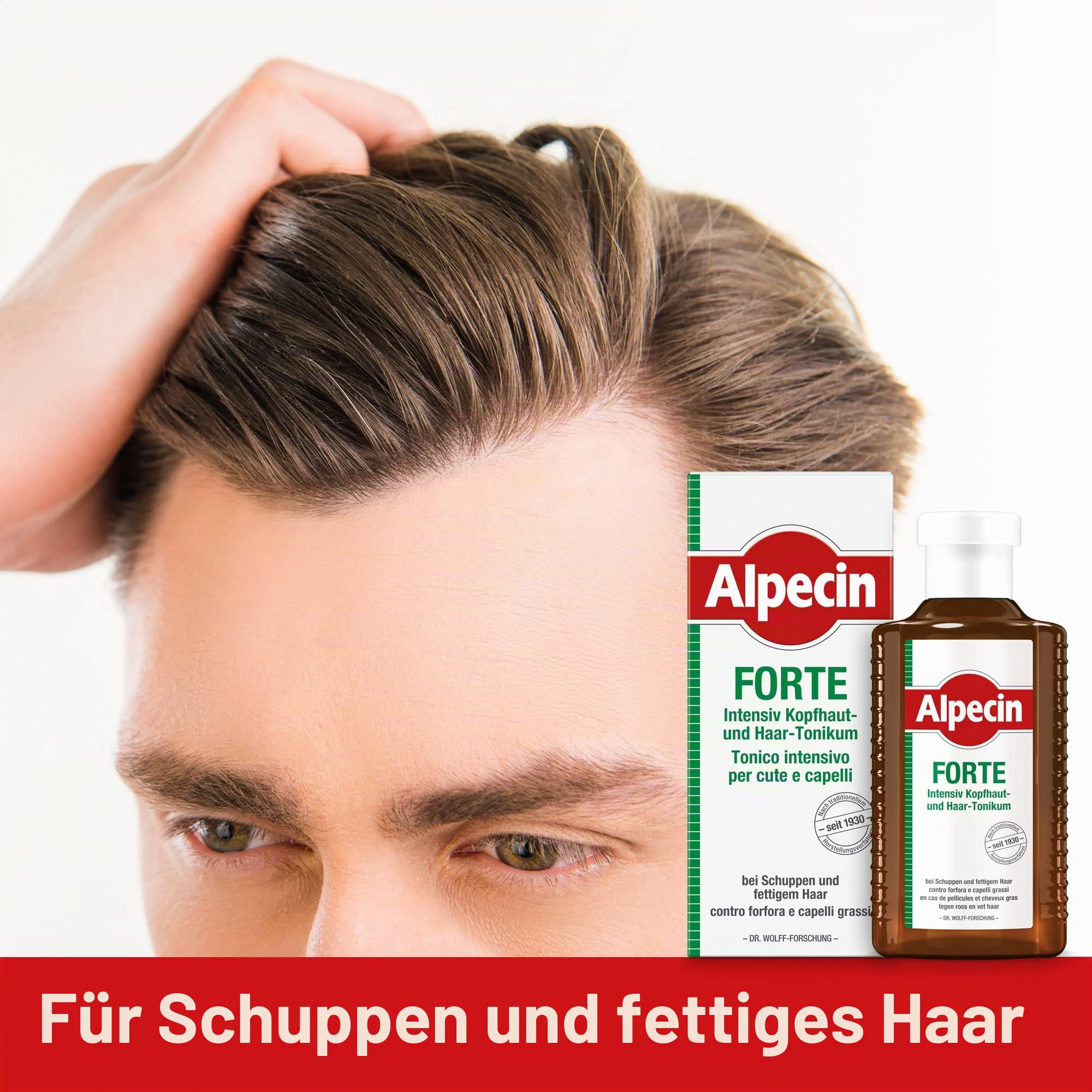Alpecin FORTE, 3 x 200 ml - Das Tonikum gegen Schuppen und häufigen Haarausfall