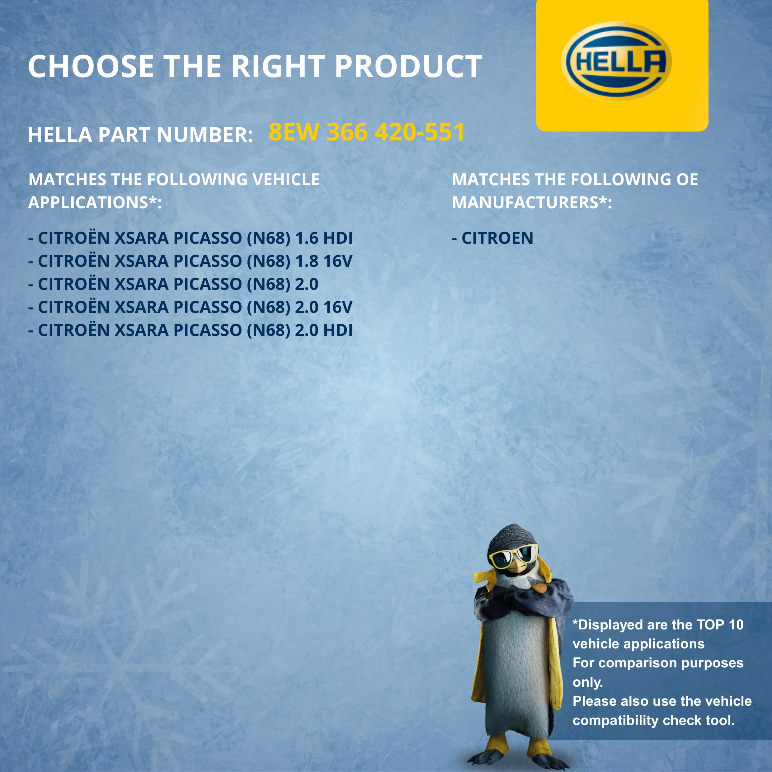 HELLA 8EW 366 420-551 Lüfter, Motorkühlung - 12V - 306W - elektrisch - Ø: 385mm - ohne Kühlerlüfterrahmen (Zarge)-ohne Widerstand