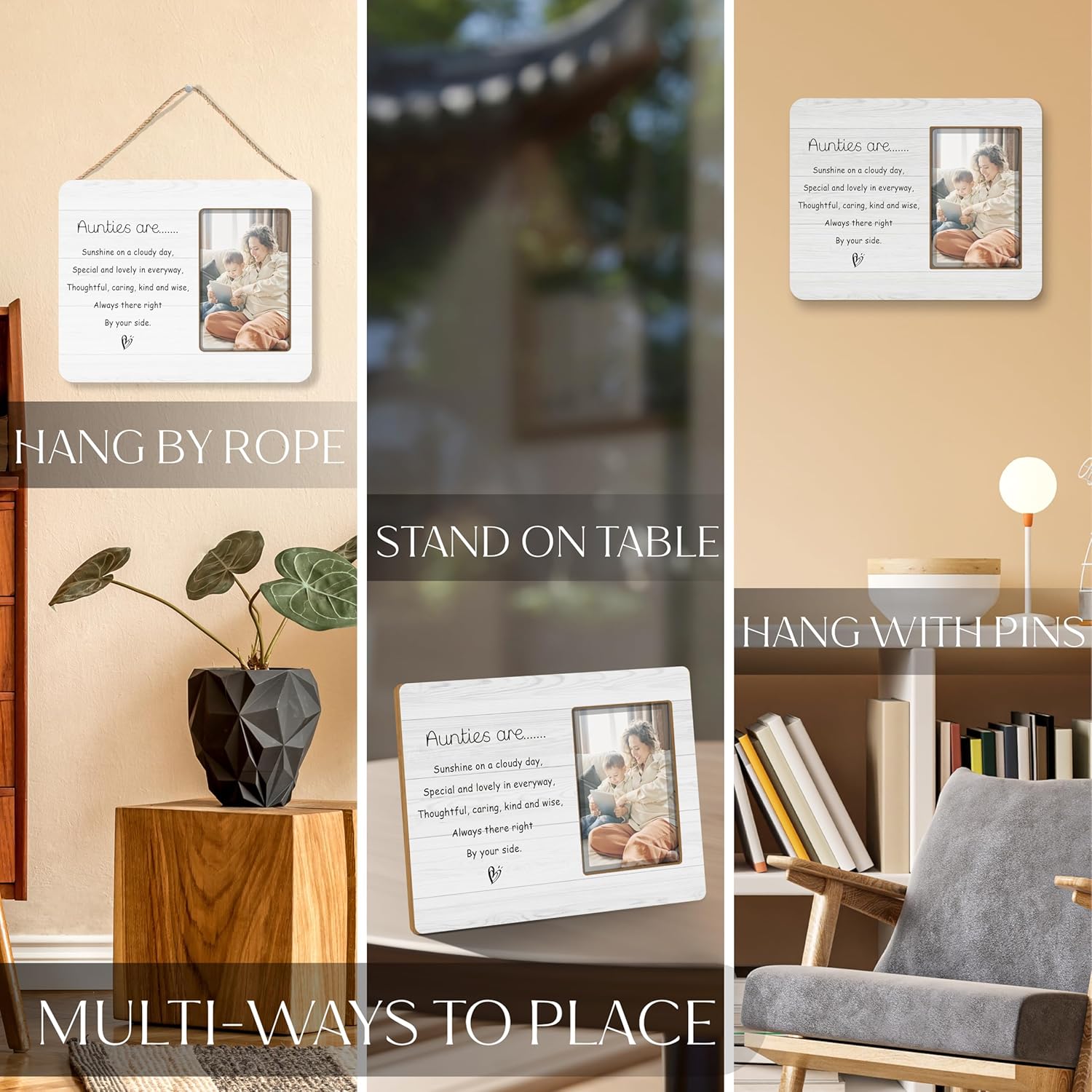 Auntie Picture Frame 4x6, Auntie Gifts Photo Frame 4x6, Aunt Gifts from Nephew, Best Aunt Gift - Image 4