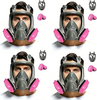 Full Facepiece with Filters, for Painting, Car Spraying, Chemicals, Dust, Gas, Welding, Woodworking, Sanding