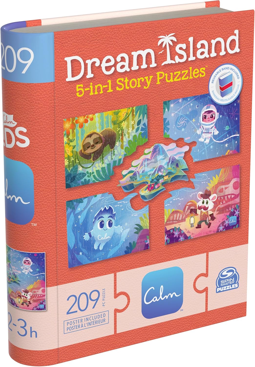 Spin Master Games, Calm App, Dream Island 5-in-1 Story Puzzles, 208 Pieces, Kids Puzzles, Includes 30-Day Calm Subscription for Relaxation Stress Relief, for Ages 5 & Up Calm 5-in-1 Story Puzzle image 9 of 9 B0CSYLKGPX