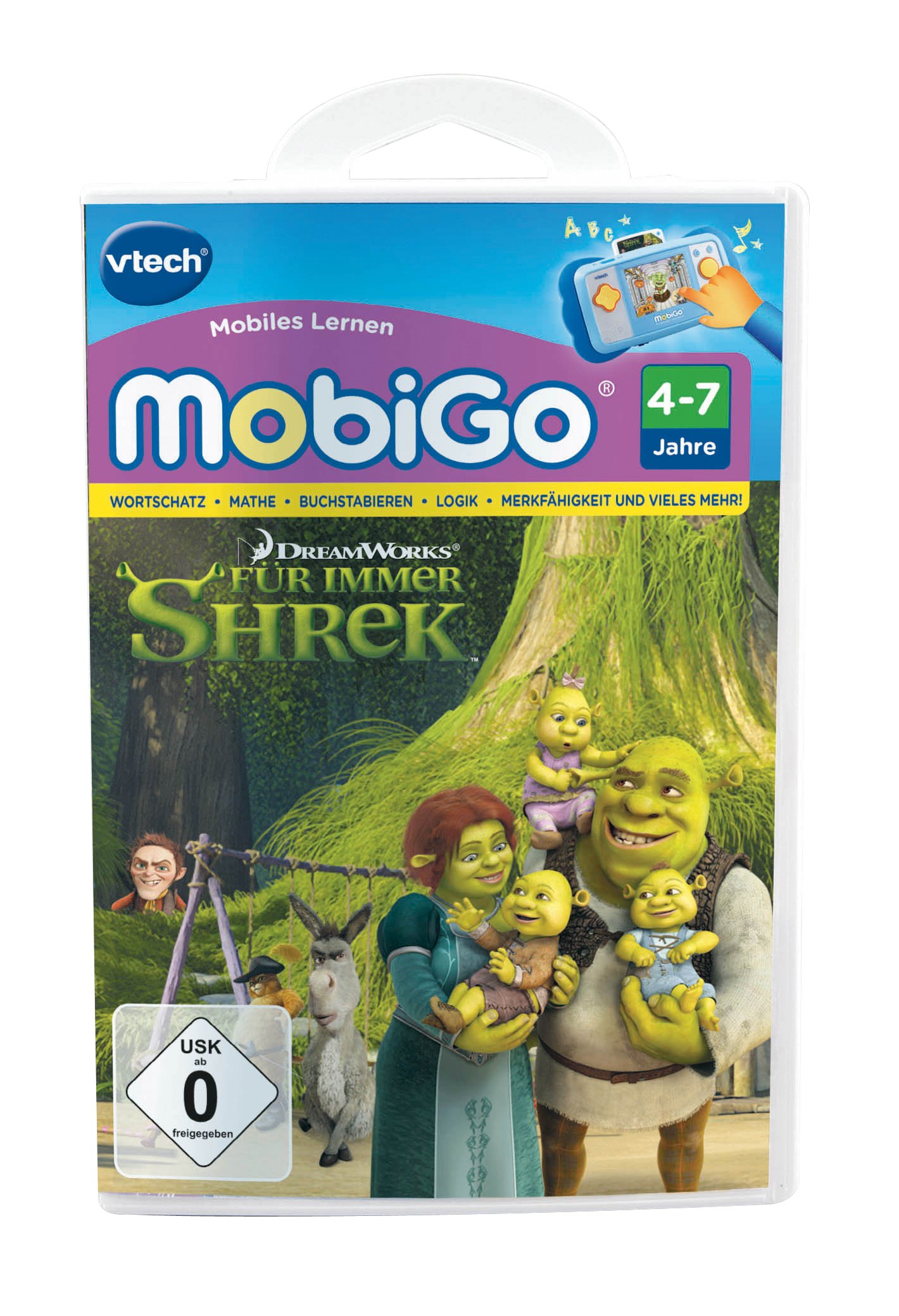 VTech 80-250004 - MobiGo Lernspiel Shrek 4