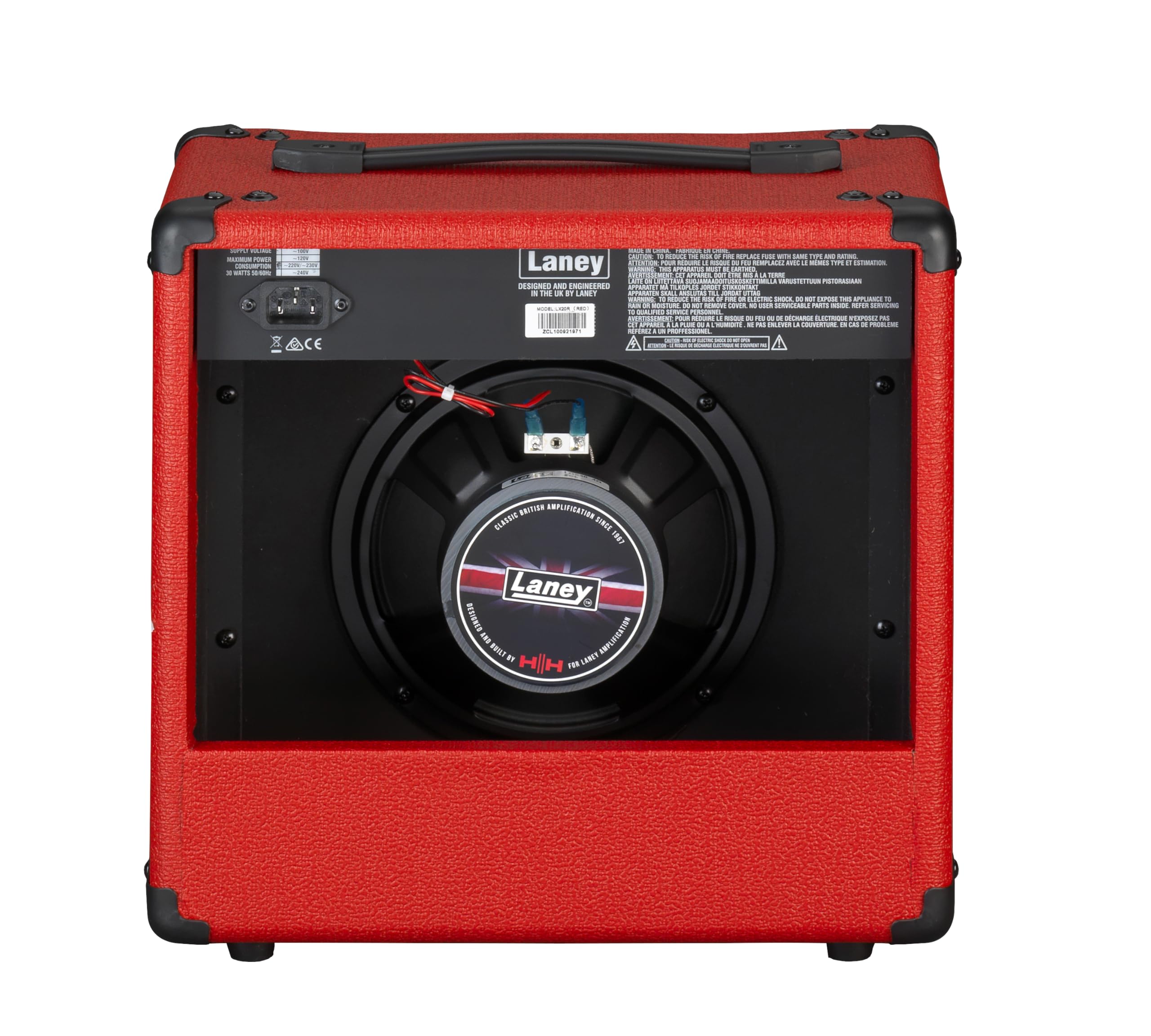 Laney LX20R LX Series - Guitar Combo Amp - 20 Watt - Red