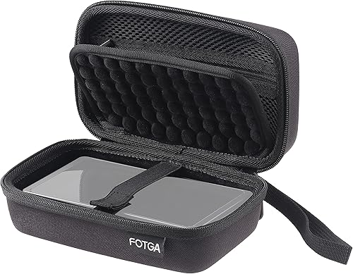 Miniatura 4 de FocusFoto Estuche de transporte rígido de EVA, bolsa de monitor de video portátil universal para monitor de campo de cámara de 5 pulgadas,
