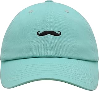 JPAK Handlebar Mustache Premium Dad Hat Embroidered Baseball Cap Funny Mint