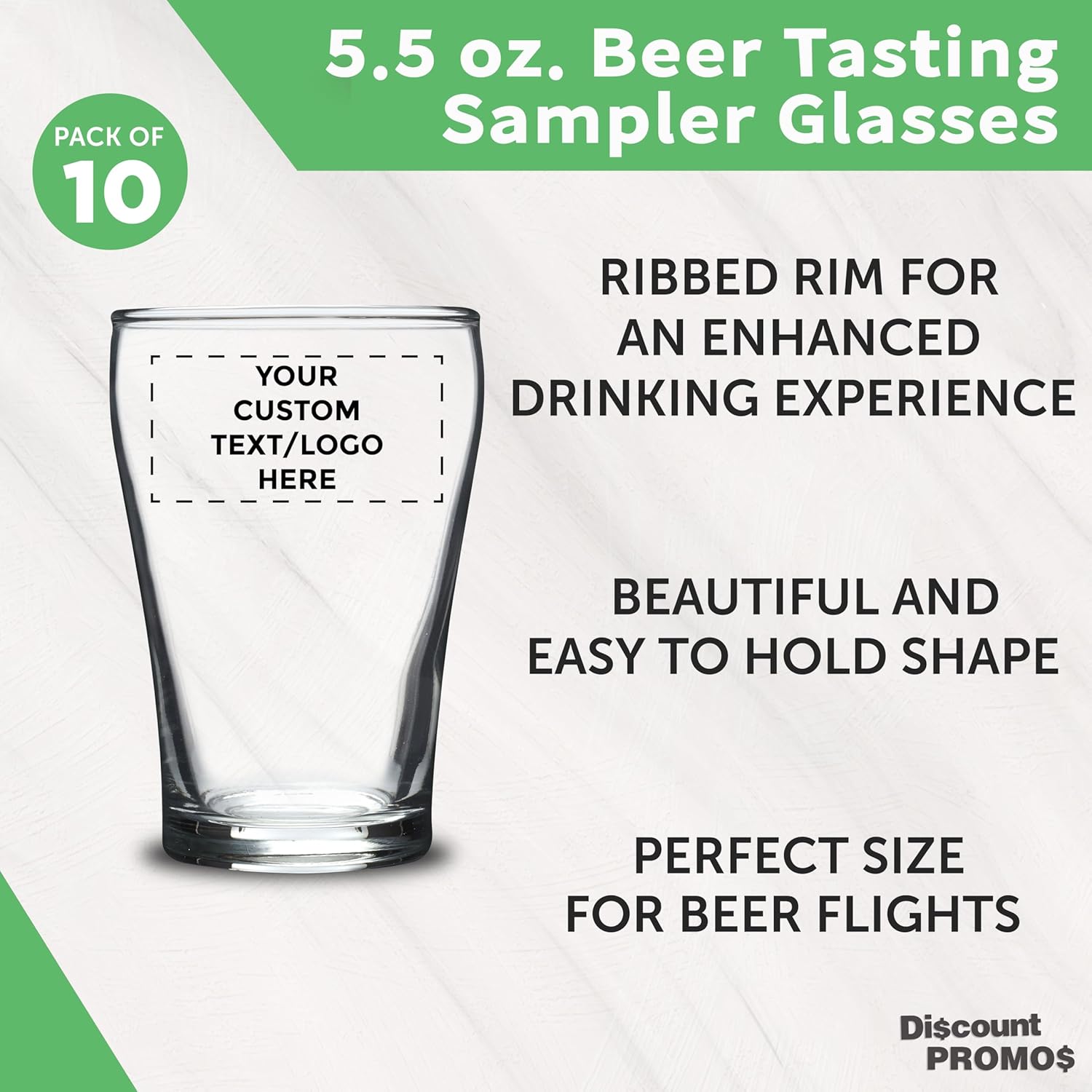 Custom Shot Glasses 5.5 oz. Set of 10, Personalized Bulk Pack - Sampler, Great for Wedding, Party, Birthday, Events - Clear - Image 3