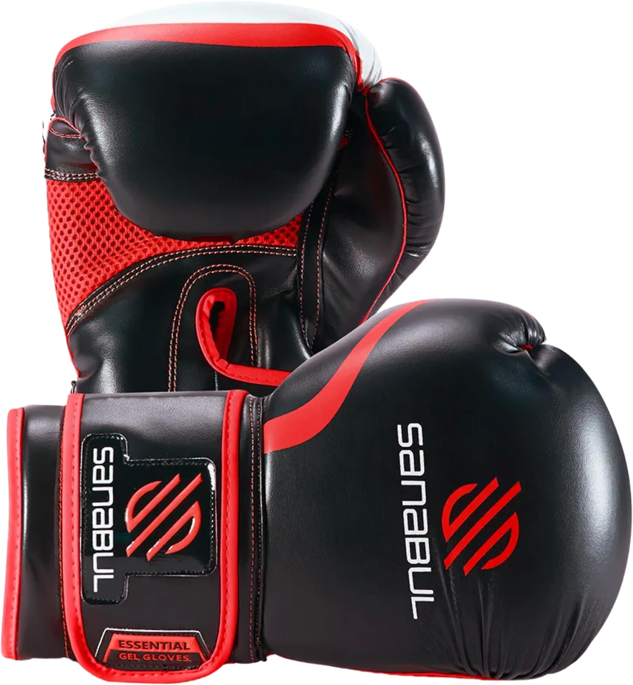 Sanabul Essential Gel Boxing Gloves for Men & Women, Kickboxing MMA, Muay Thai Gloves and Heavy Bag Training Punching & Sparring