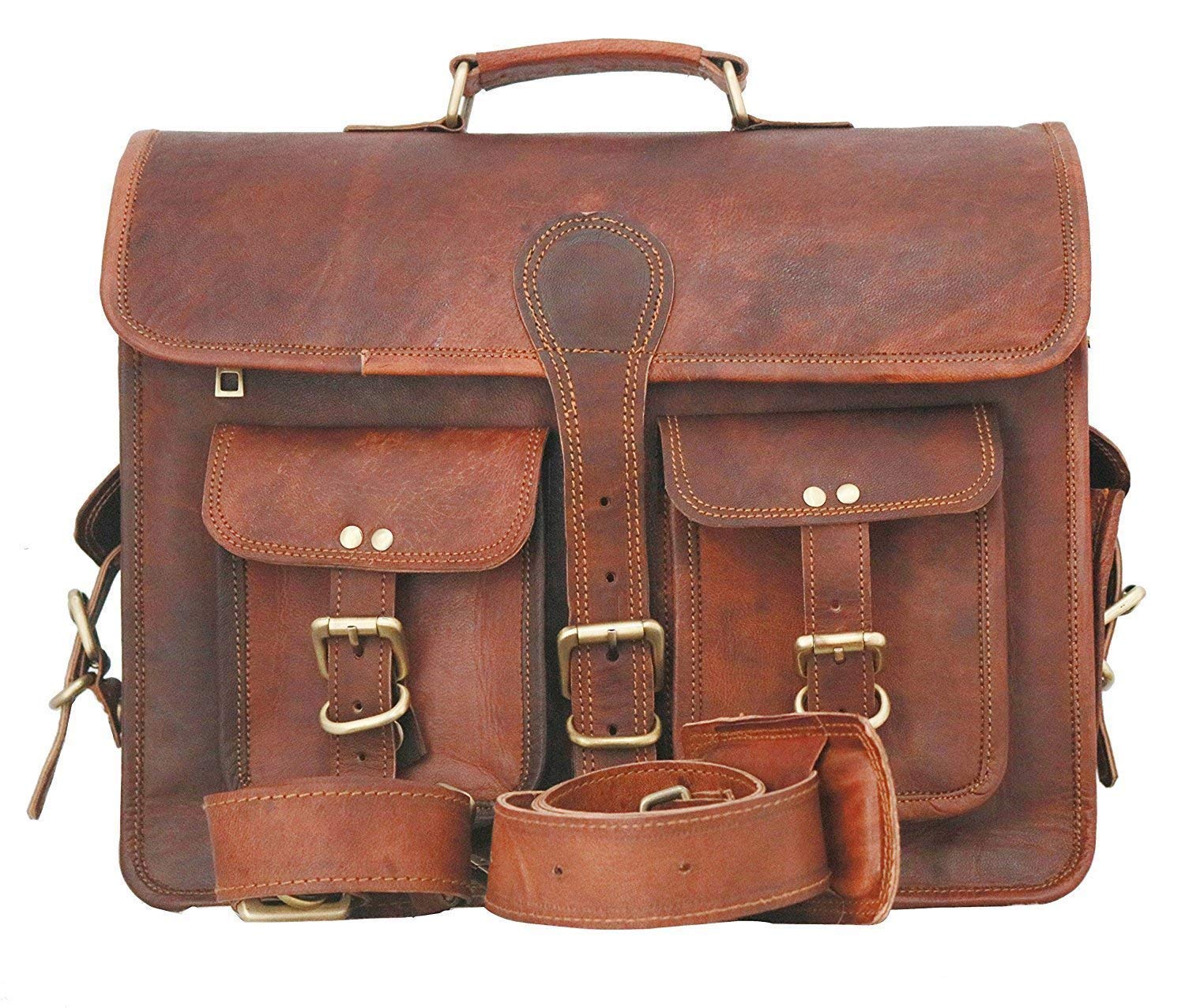 MUMMY PAPA ENTERPRISES Unisex Handmade Pure Leather Messenger Bag for Men & Women,Vintage Business Briefcase for Laptops & Books /Handmade, Rugged & Distressed. (B0CTKLWQYR) Amazon Price History, Amazon Price Tracker