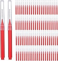 Vista 22 de Patelai 100 piezas de cepillos para limpiador, cepillo interdental, palillo de dientes, cabezal de hilo dental, hilo dental, higiene dental, hilo