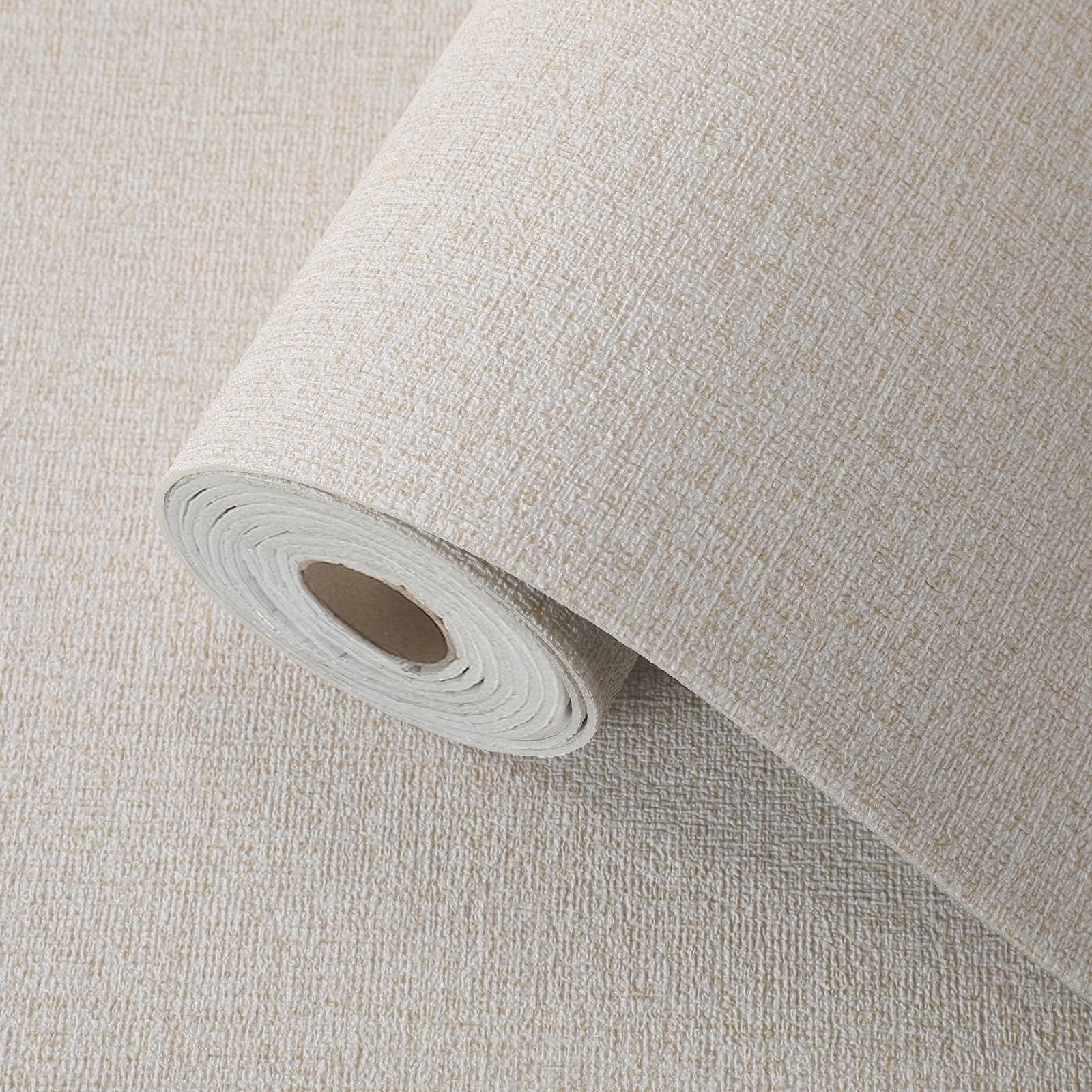 Trafagala 3 Roll Beige Peel and Stick Wallpaper 3D Textured Fabric-Like