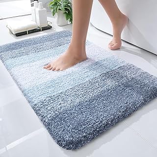 OLANLY Bathroom Rug Mat 24x16, Extra Soft and Absorbent Polyester Bath R...