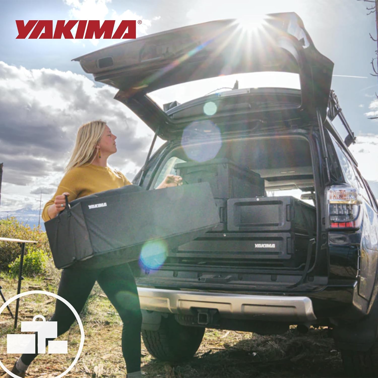 Yakima MOD GearTote Basic Soft Tote with Quick Attach System, Removable Divider, and Anchors for Trunk, Kayak and Transport Accessories, Black