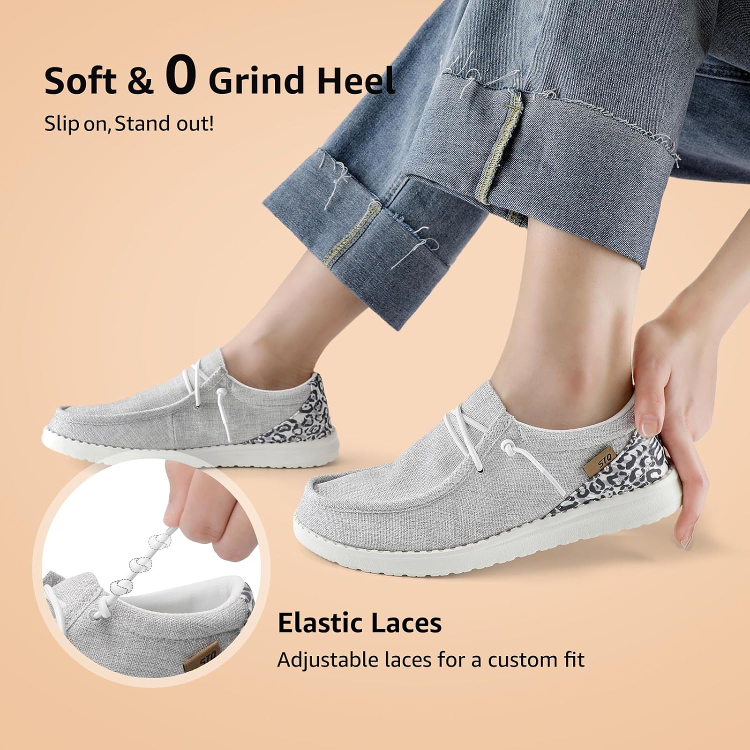 STQ Women's Orthopedic Loafers丨Lightweight Casual Boat Shoes for Plantar Fasciitis - Image 9