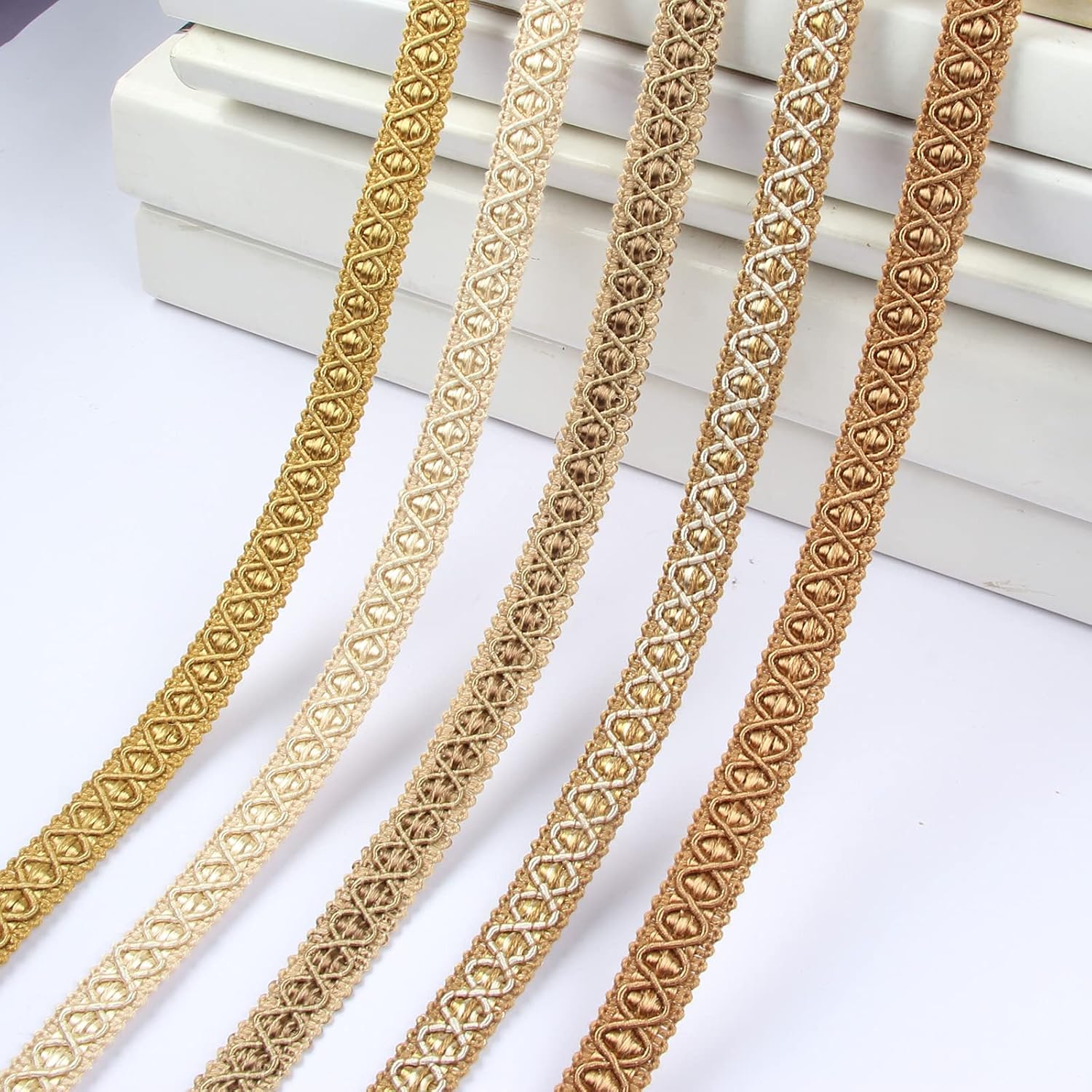 HedongHexi Gimp Braid Trim, 0.59 Inch / 9.5 Yards Basic Trim for DIY Crafts Costume Home Decorative Beige : Arts, Crafts & Sewing