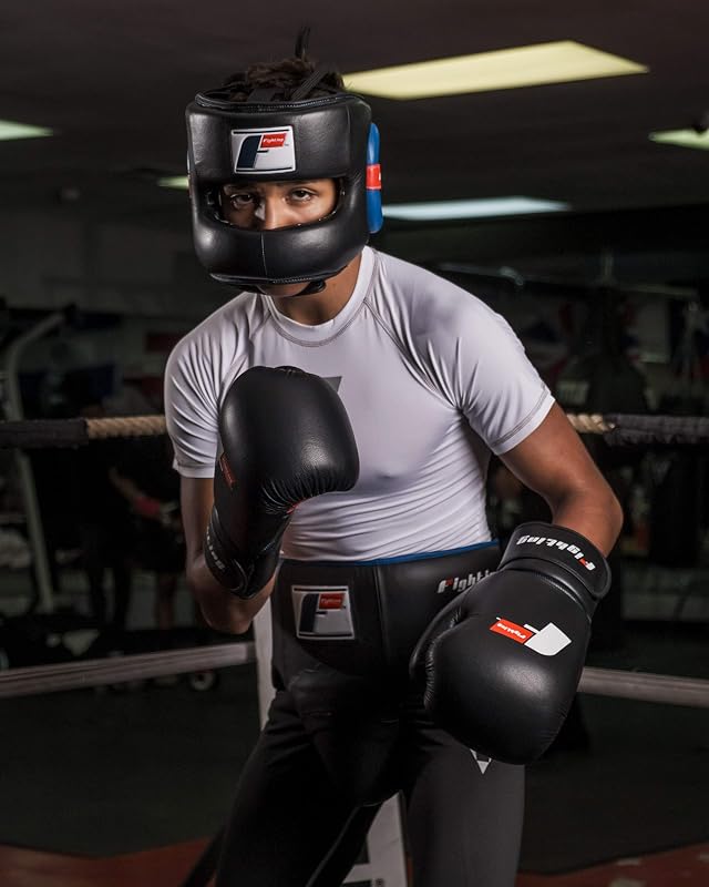 Casco de lucha de cuero sin contacto para atletas de deportes de combate - Casco unisex para adultos para boxeo, artes marciales - FFSHG2