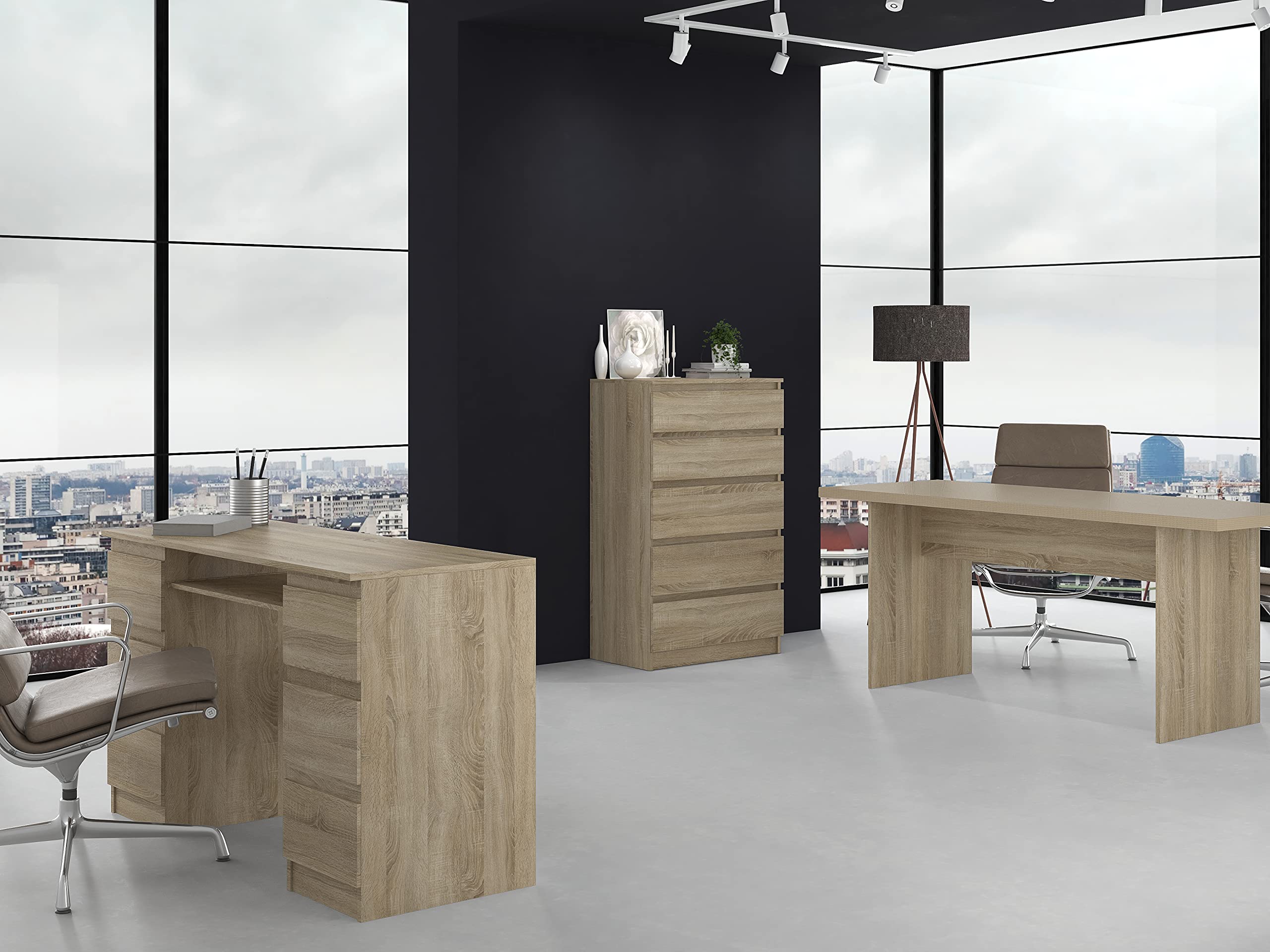 CDF MILAN 5 | Contemporary Drawer Dresser for bedroom/living room/office 40x70x112 | 5 pull-out drawers | Storage unit | Chiffonier — image 1