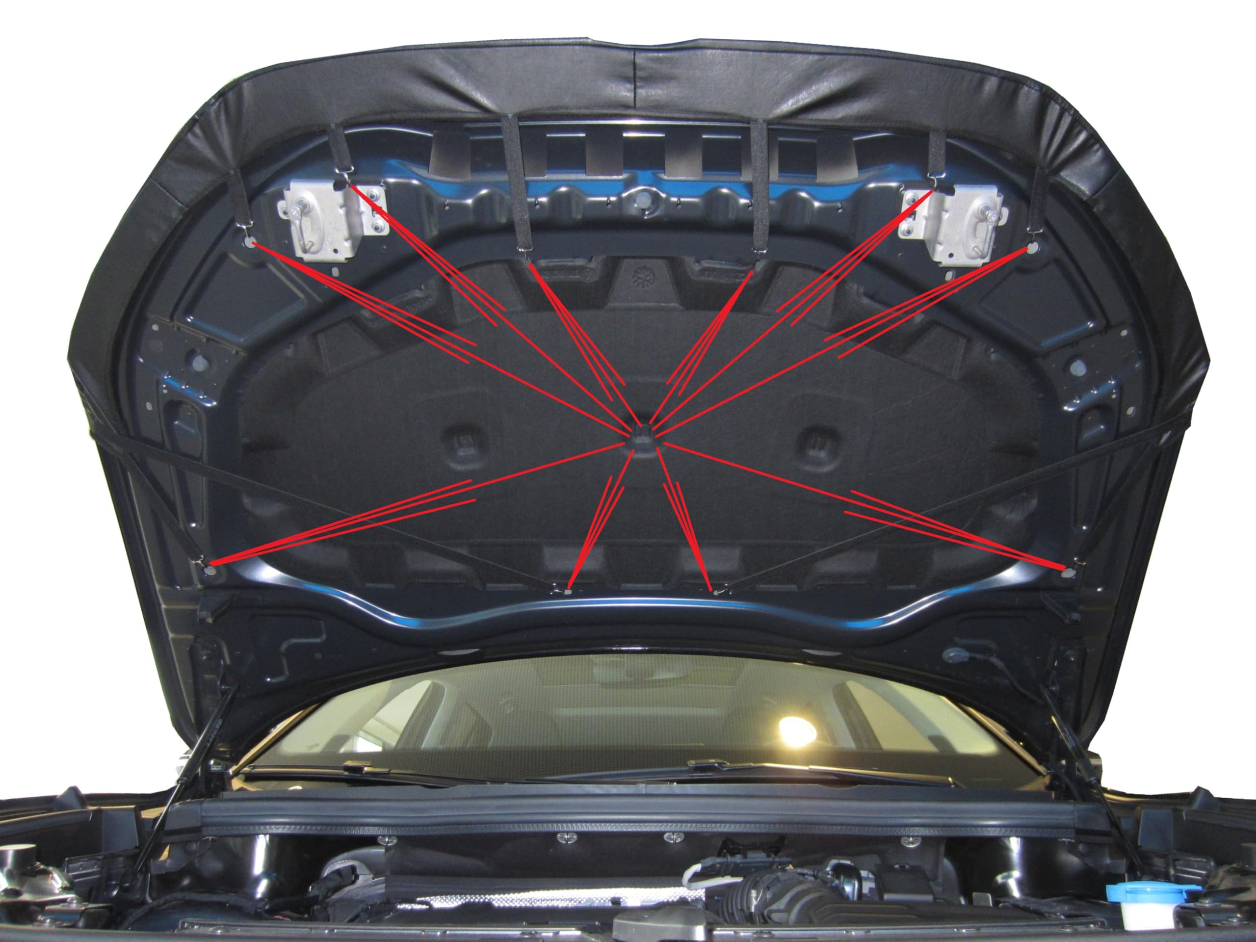 AB-00845 Auto-BRA kompatibel mit VW Volkswagen Tiguan ab 2024 Haubenbra Steinschlagschutz Tuning Bonnet Bra