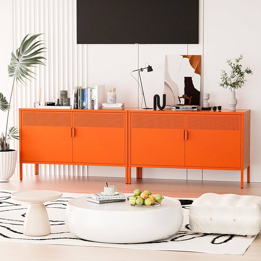 サイドボード 鋼製 キャビネット 扉付き リビング 収納 観音開き 調節可能 Amazon.co.jp: 科飛亜 キャビネット 鋼製 サイドボード 扉付き