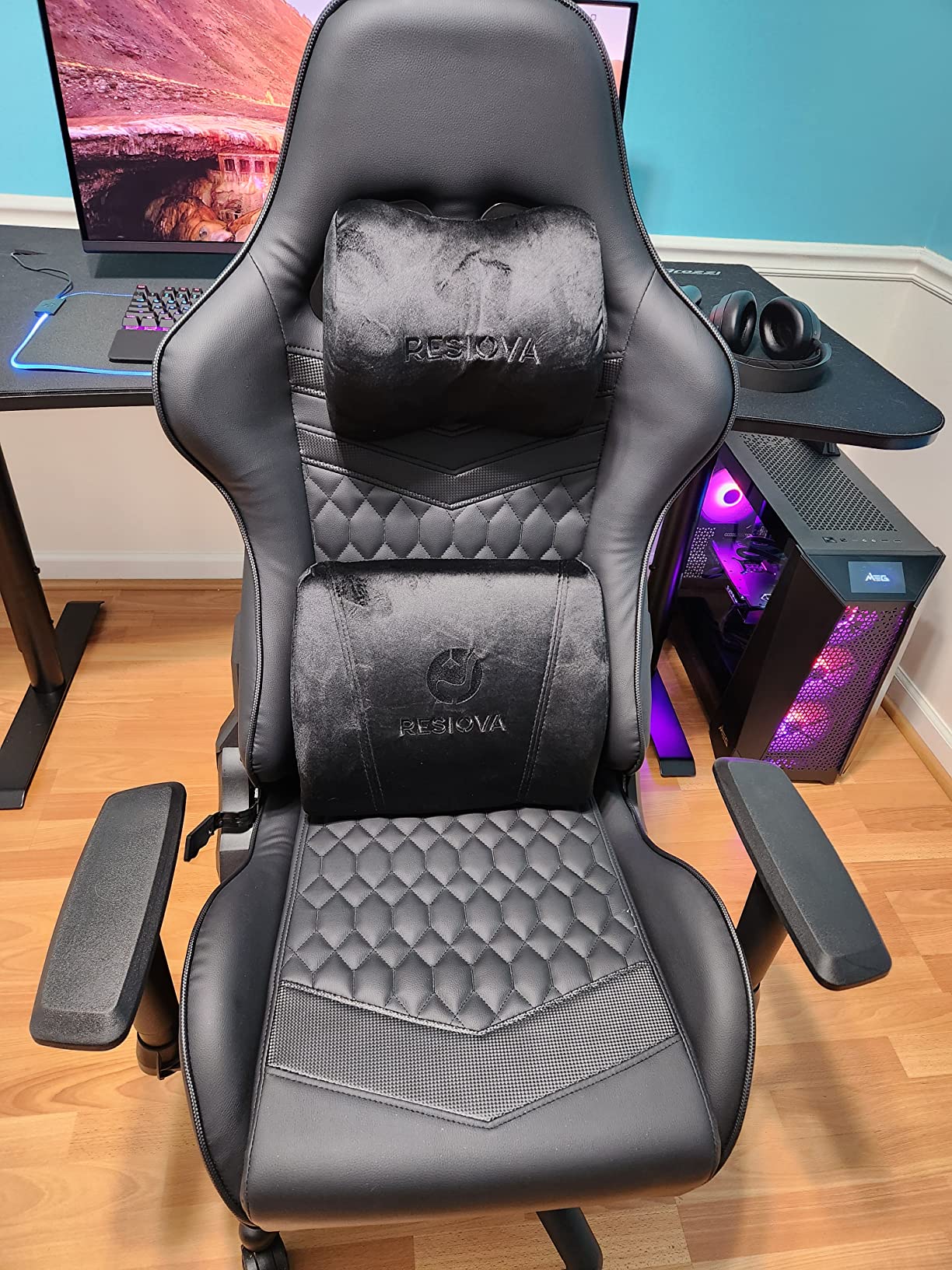 40/mo Finance resiova Gaming Chair Computer Office Gamer Chair with