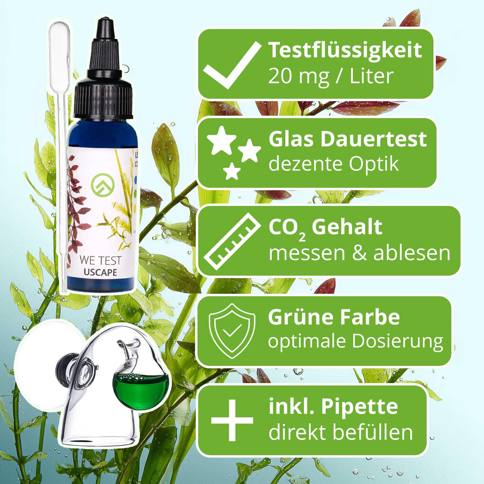 CO2 Anlage Aquarium Sodaflaschen Komplettset - Inkl. Nano-Diffusor, Dauertest, Druckminderer, 2m Schlauch - Profi