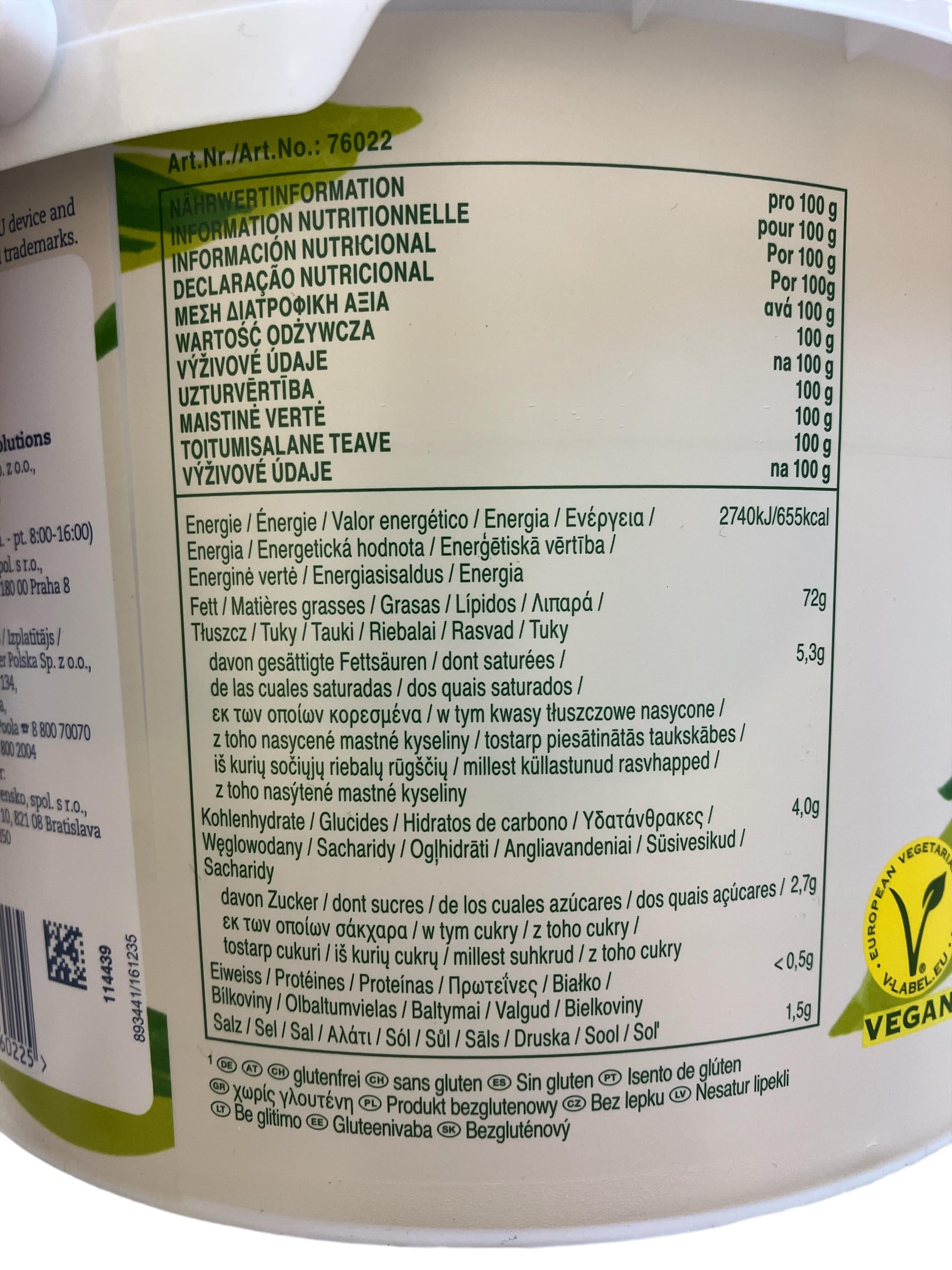 Hellmann´s vegane Mayonnaise 2,5 Kg / 2,62 L und 50g Wendlers Kräutersalz
