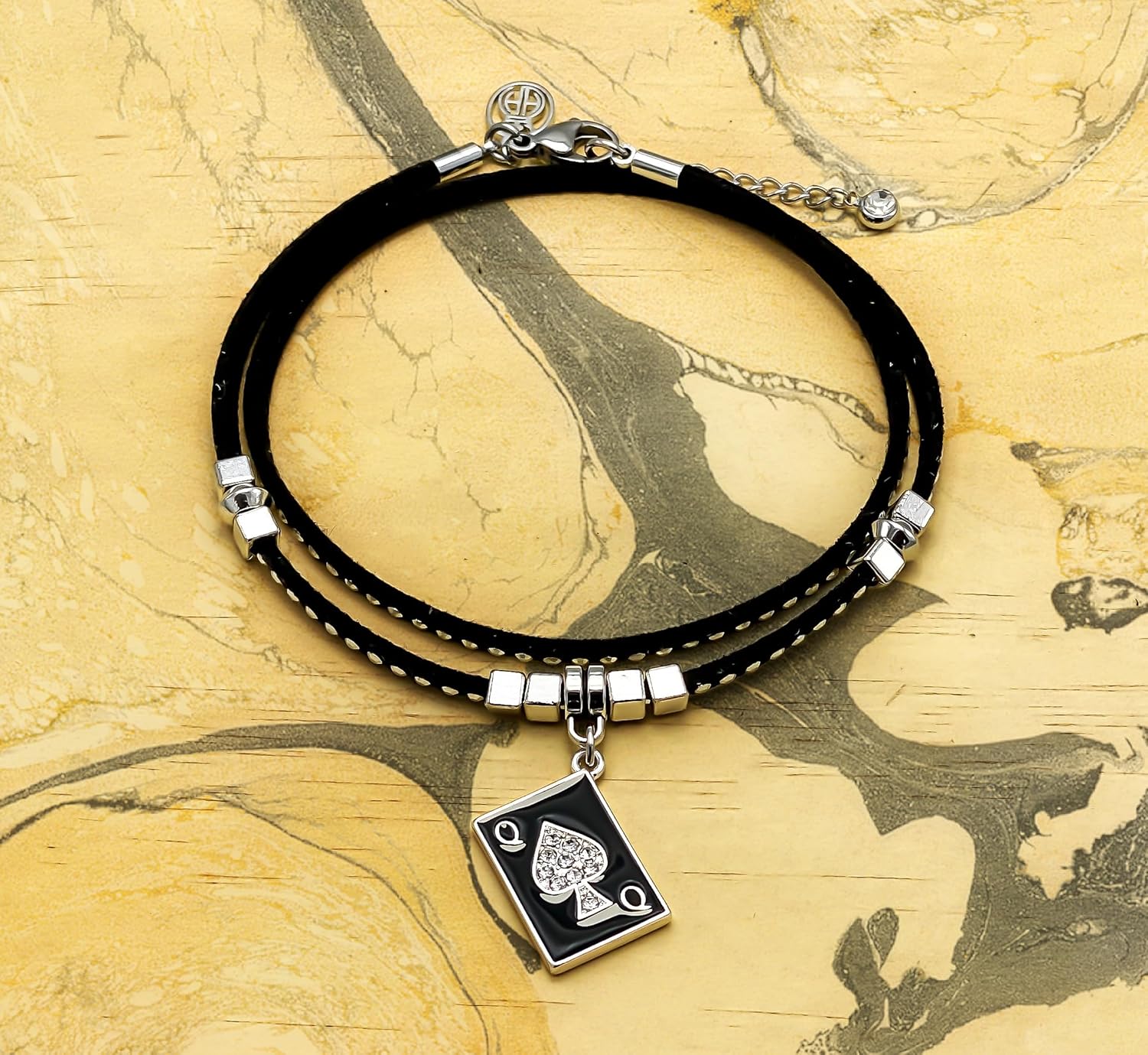 QUEEN OF SPADES Playing Card Anklet Jewelry - HotWife, Queen, Hot Wife, Bracelet, Infinity,Necklace, BBC, QOS, MFM, Swinger, Cuckold, Polyamory