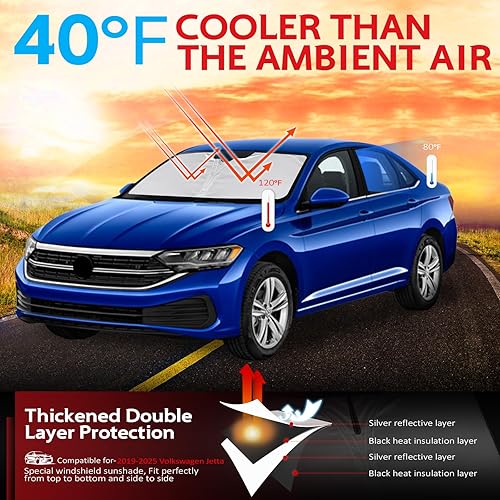 Miniatura 150 de KAYZT Parasol para parabrisas para Toyota Tacoma 2016-2025, plegable, accesorios de ajuste personalizado para ventana delantera