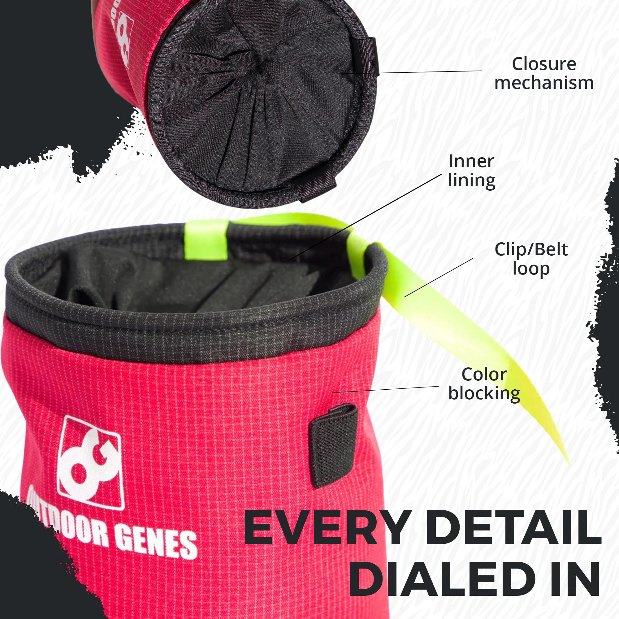 Cypher Design Print Climbing Chalk Bag, Blue Cloud