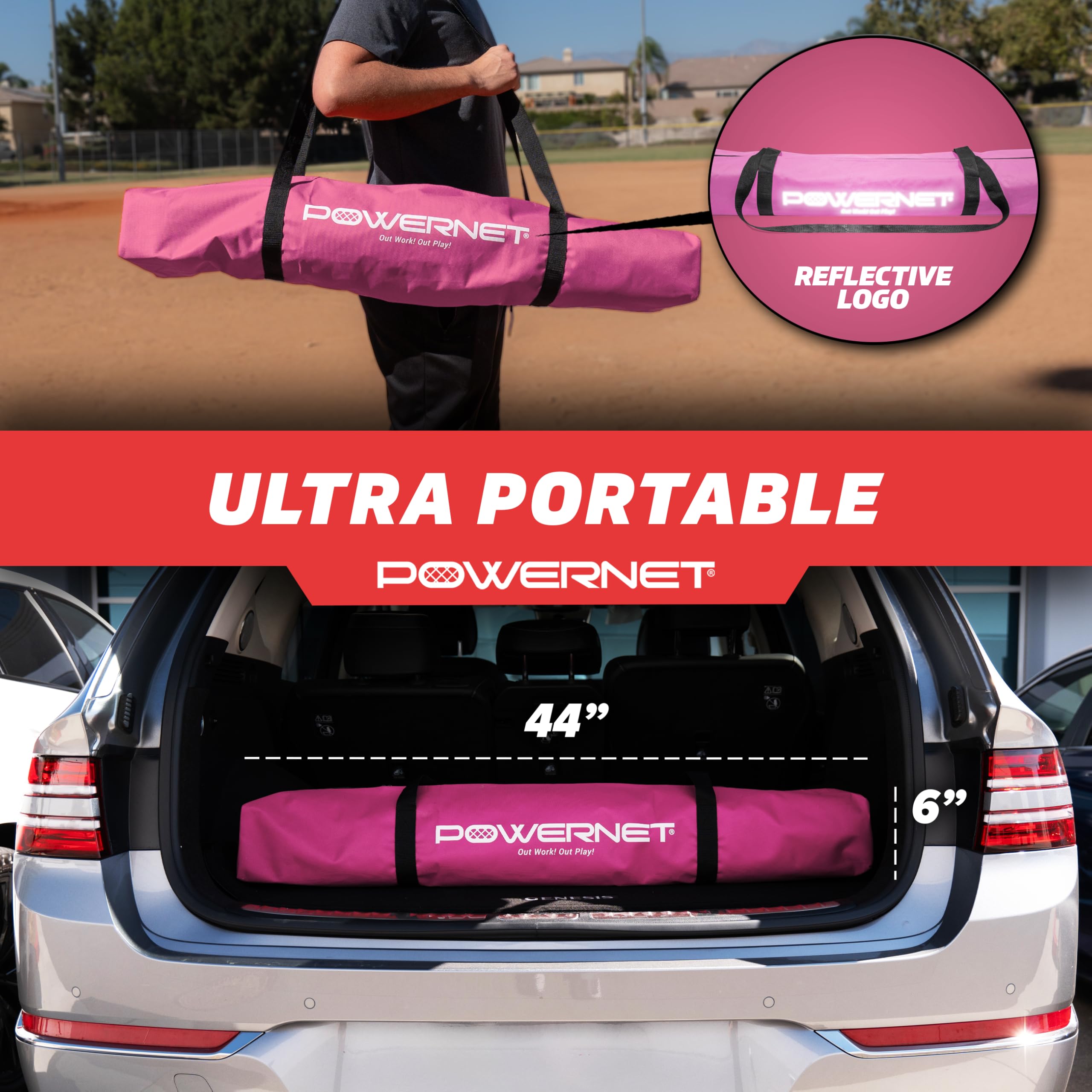 Snapklik.com : Powernet Portable Baseball Practice Net For Pitching And ...