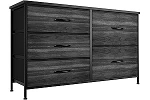 Nicehill Black Dresser for Bedroom with 5 Drawers