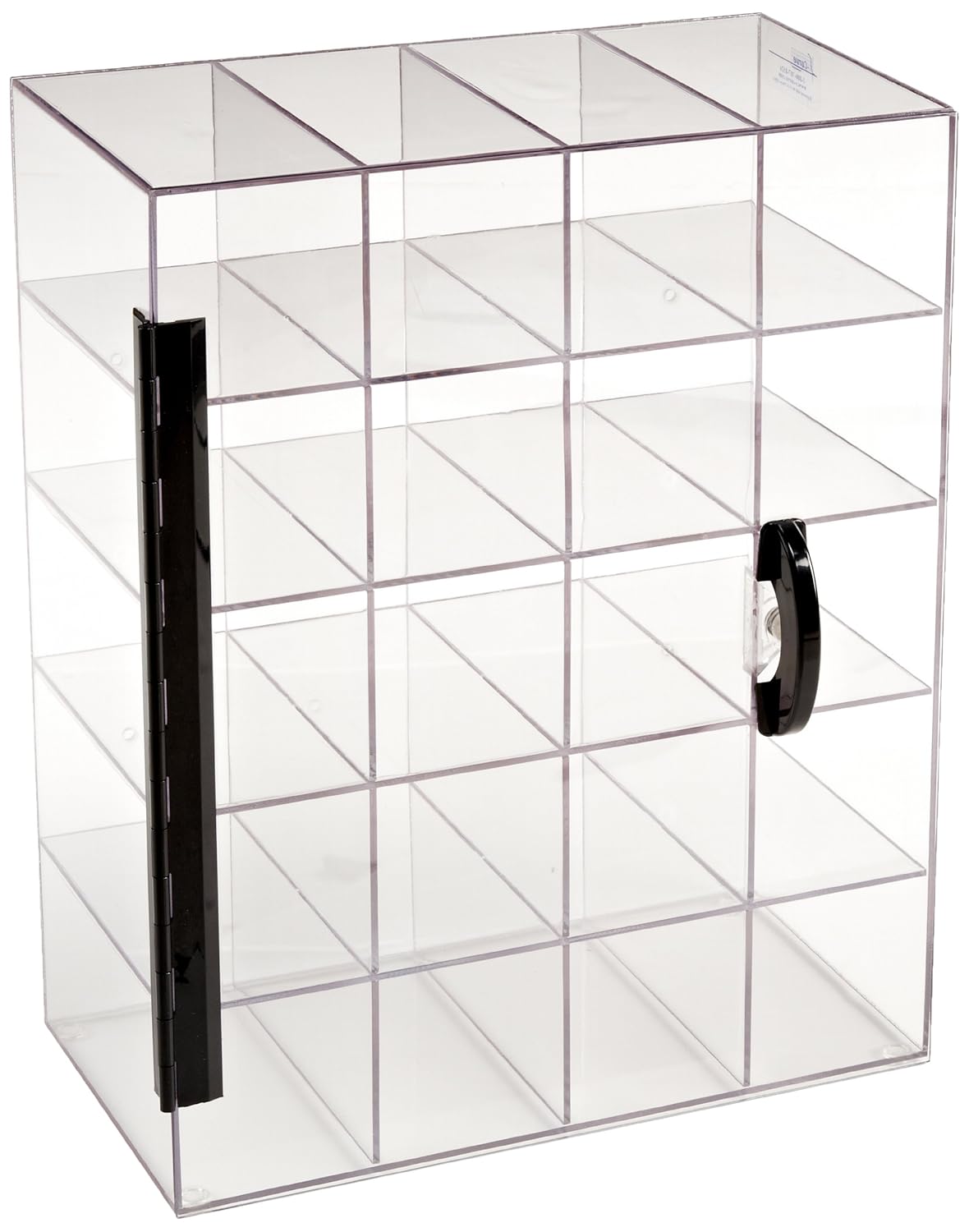 SCurve SGD20 L PETG Safety Glass Dispenser with Lid for 20 Pairs of