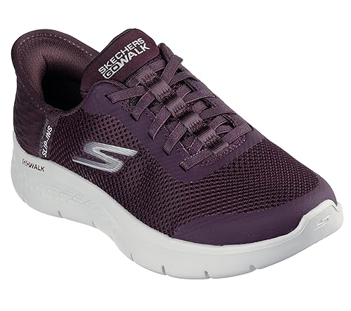Skechers Women's Go Walk Flex Hands Free Slip-Ins - Grand Entry Sneaker, Burgundy, 13 US 6