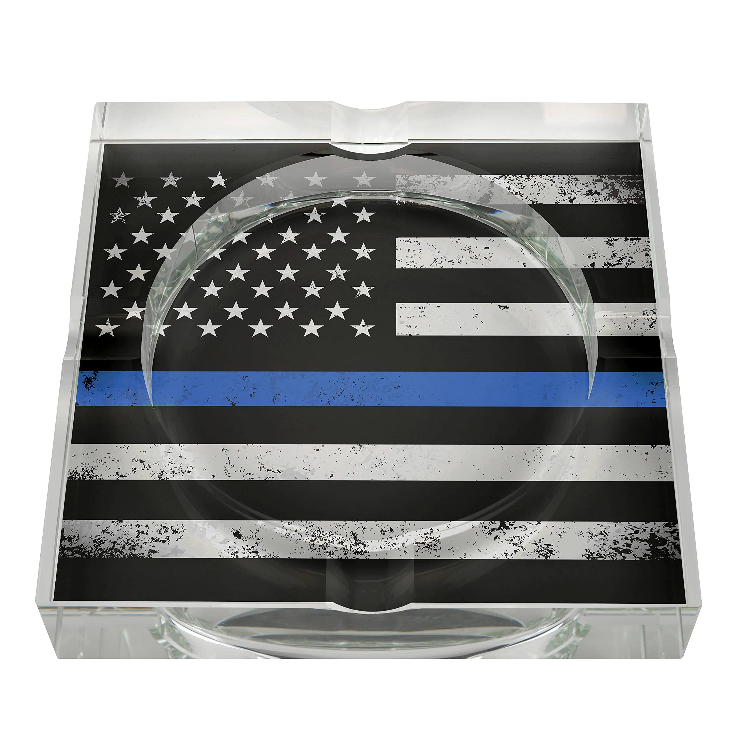 Amazon.com: Humidor Supreme Blue Line Series Crystal Cigar Ashtray