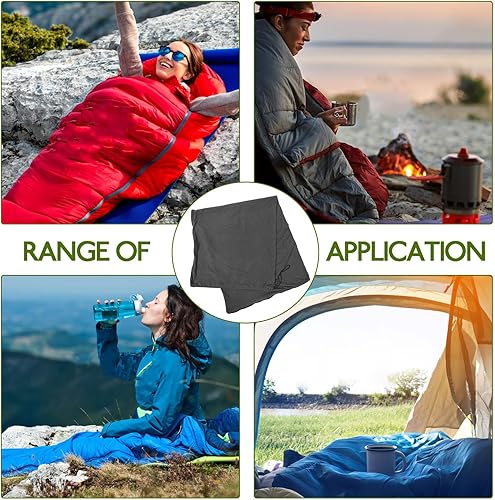 Miniatura 3 de Luxshiny Saco de dormir ligero y cálido con forma de sobre de forro polar para adultos, interior y exterior, camping, senderismo, suave y acogedor,