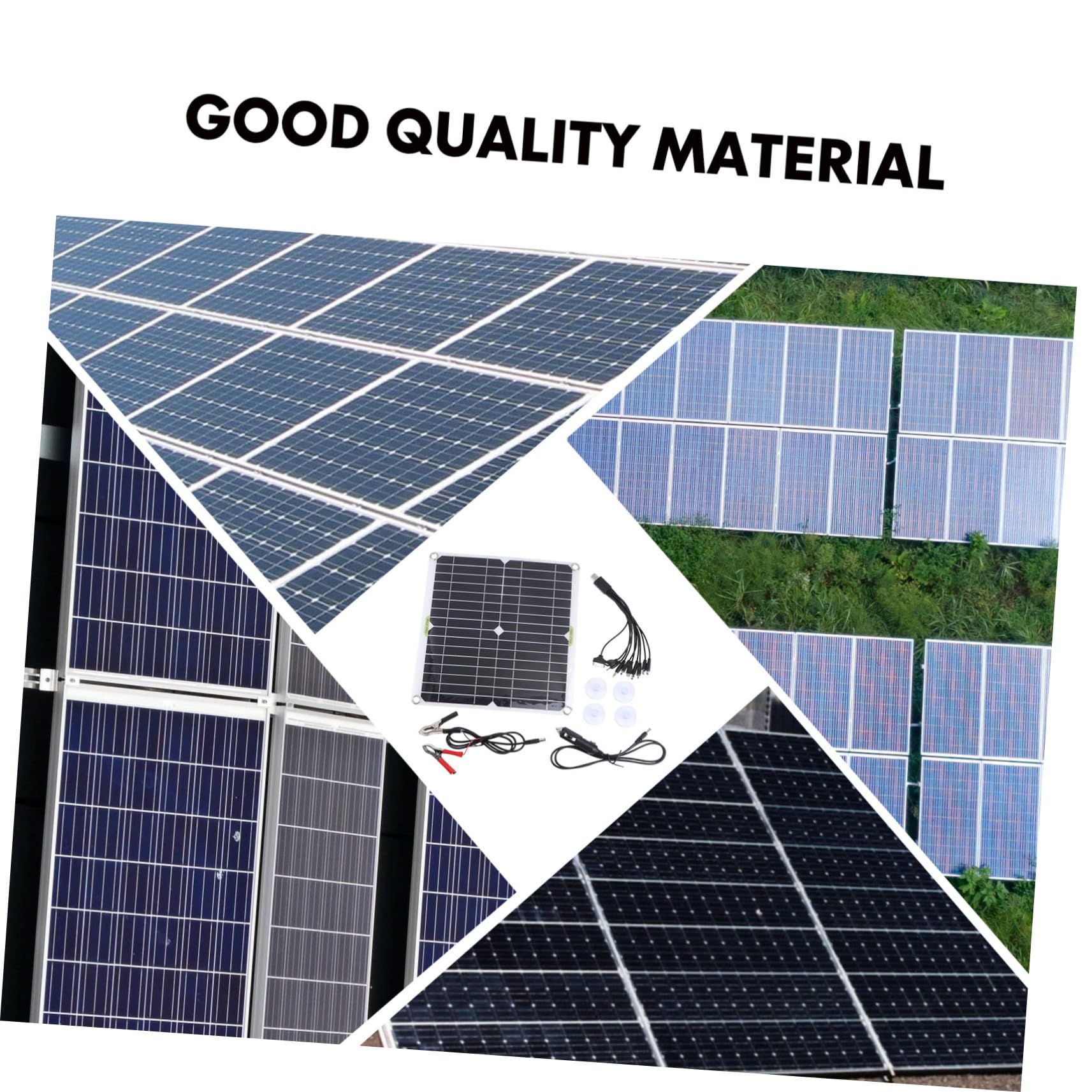 Happyyami Kits De Paneles Solares Panel De Solar Para Exteriores Panel Solar Monocristalino Fuente De Alimentacion De Emergencia